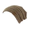 C.C Trendy Warm Chunky Soft Stretch Cable Knit Beanie Skully, Taupe view 2