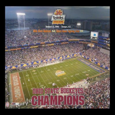 Framed Ohio State Buckeyes Champions 2006 Tostitos Fiesta Bowl 14x11 Photograph Art Print Poster