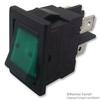Arcolectric (Bulgin Limited) Switch, Rocker, Dpst, 15A, 277V, Green - H8553VBNAE view 1