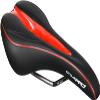 Cycle PRO CP-SD3256 Bicycle Saddle, Perforated, Flow for Comfort, Black/Red, 10.6 oz (298 g), Chromoly Rail, Road Mountain MTB, Cross Bike view 1