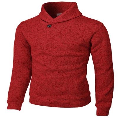 H2H Men Dress Sweater Long Sleeve V Neck Pullover Knitted Sweater Fall Winter RED US L/Asia XL (KMOSWL036)