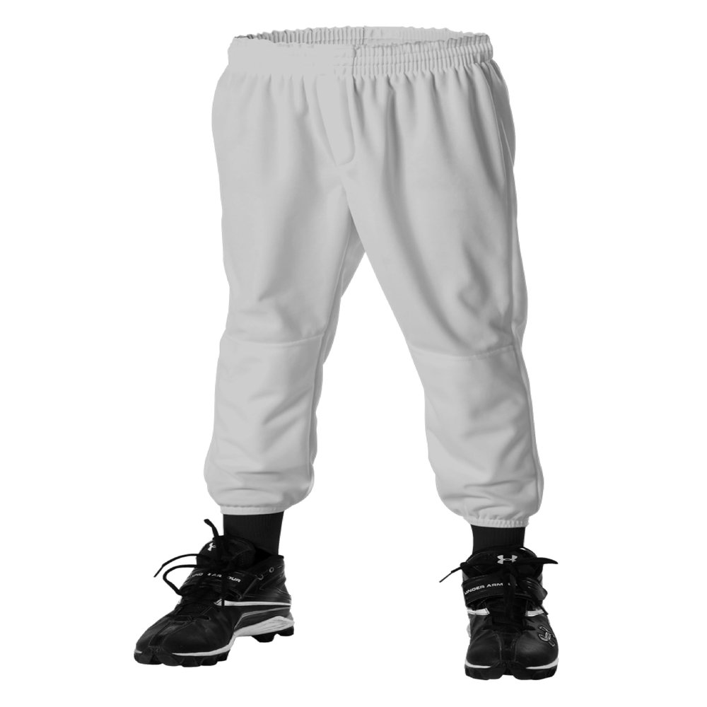 Alleson Athletic Mens Pull-On Baseball Pant, Grey, Large