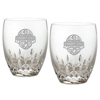 Waterford Crystal Collectibles 2013 Bcs Champs Florida State Seminoles Dof Pair