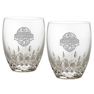 Waterford Crystal Collectibles 2013 Bcs Champs Florida State Seminoles Dof Pair