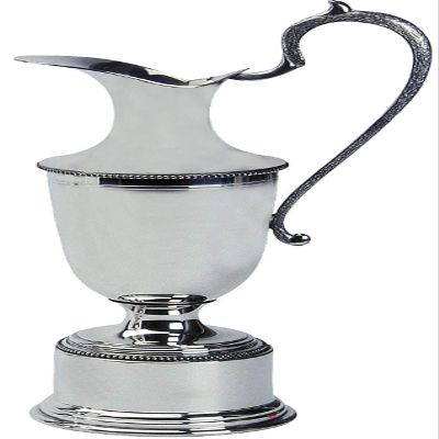 Pewter Golfing Trophy Claret Jug Polished Pewter 25.5cm Possible for Engraving