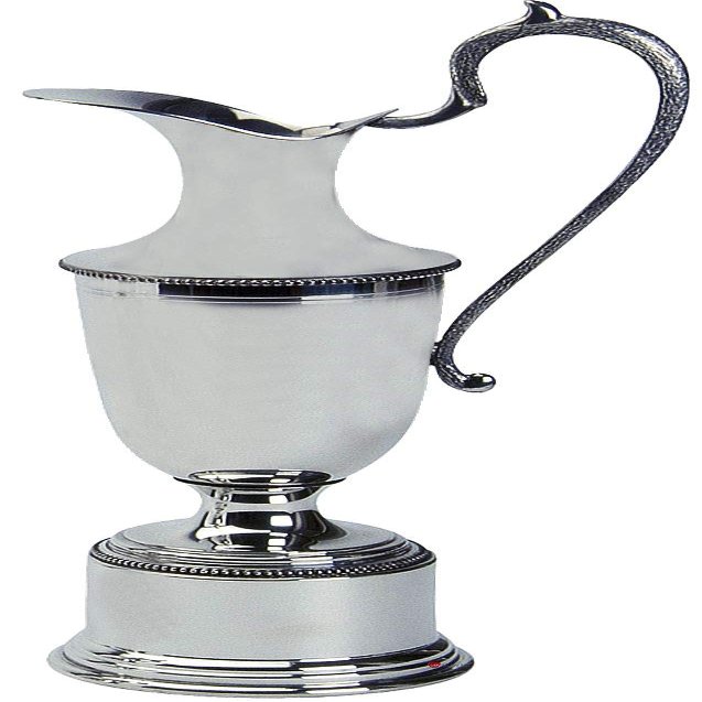 Pewter Golfing Trophy Claret Jug Polished Pewter 25.5cm Possible for Engraving