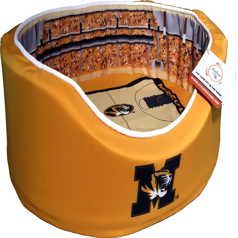 NCAA Missouri Tigers Basketball Arena Pet Beds, 20 x 30-Inch