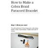 PARACORD PLANET Survival and Emergency Paracord Bracelet Kits (Cobra Braid Instructions Included) Unique Kits Ranging from 30 to 200 Feet in Total Length of Cord (Batman) view 2