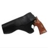 Barsony Black Leather Cross-Draw Gun Holster for 6" Llama Comanche III Right view 3