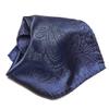 Vesuvio Napoli PAISLEY Design Men's Hankerchief Pocket Square Mens Hanky Hankie, Navy Blue, 10x10 Inches view 1