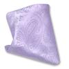 Vesuvio Napoli LAVENDER PURPLE PAISLEY Design Hankerchief Pocket Square Hanky Men's Hankies view 1