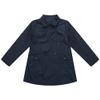 Richie House Girl's Double-Breasted Coat with Lapel Collar RH1668-1/2 Navy view 1