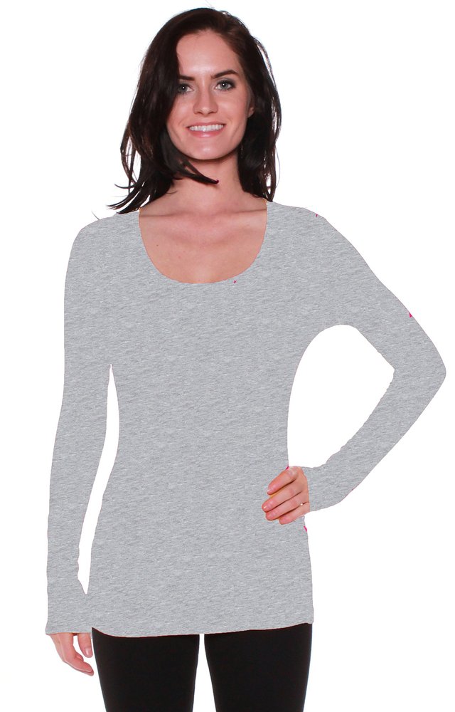 Active Basic Women's Basic Scoop Neck Tops