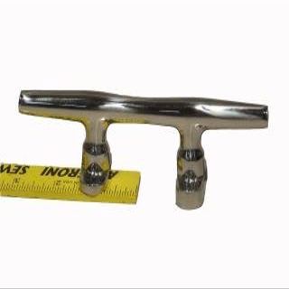 Aurora Stainless Steel Open Base Under Side Mount Offset Boat Cleat 6" 150 mm
