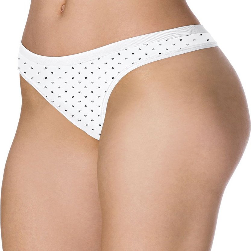 Barely There CustomFlex Fit Thong - Medium, Mono Floral