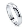 BERRICLE Sterling Silver Wedding Rings Band for Unisex, Rhodium Plated view 1