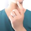 BERRICLE Sterling Silver Wedding Rings Band for Unisex, Rhodium Plated view 4
