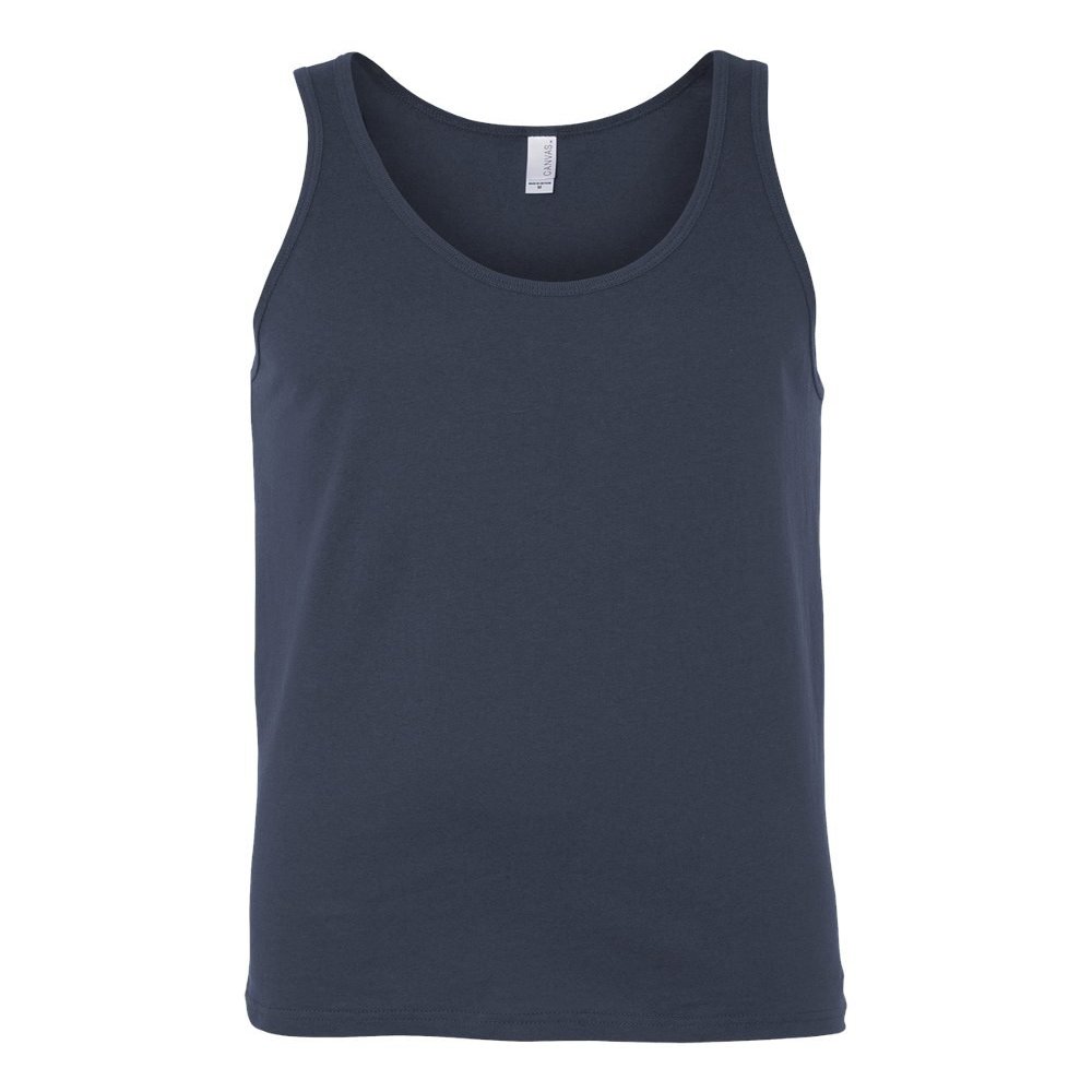 Bella and Canvas Unisex Adults Jersey Tank Top Medium Navy
