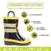 Western Chief Boys Waterproof Printed Rain Boot with Easy Pull on Handles - F.d.u.s.a, 7 M US Toddler view 3