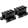 TRUGLO Tactical Hunting Shooting Versatile Lightweight Durable Aluminum Picatinny Riser Mount for Scopes & Dot Optics, 2 Piece - 1.36" Long x 0.75" high view 4
