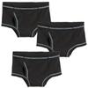 Made in USA Boys Briefs Underwear in All Cotton - Toddler Underpants - Perfect for Sensitive Skins SPD Sensory Friendly Clothing 3-Pack, Black, Size 6 view 1