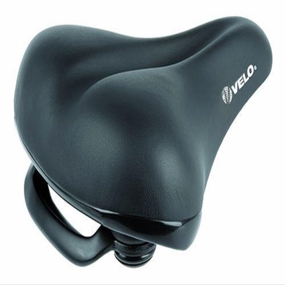 VELO Men's Elasto Grip Saddle-Black, 265 x 220 mm