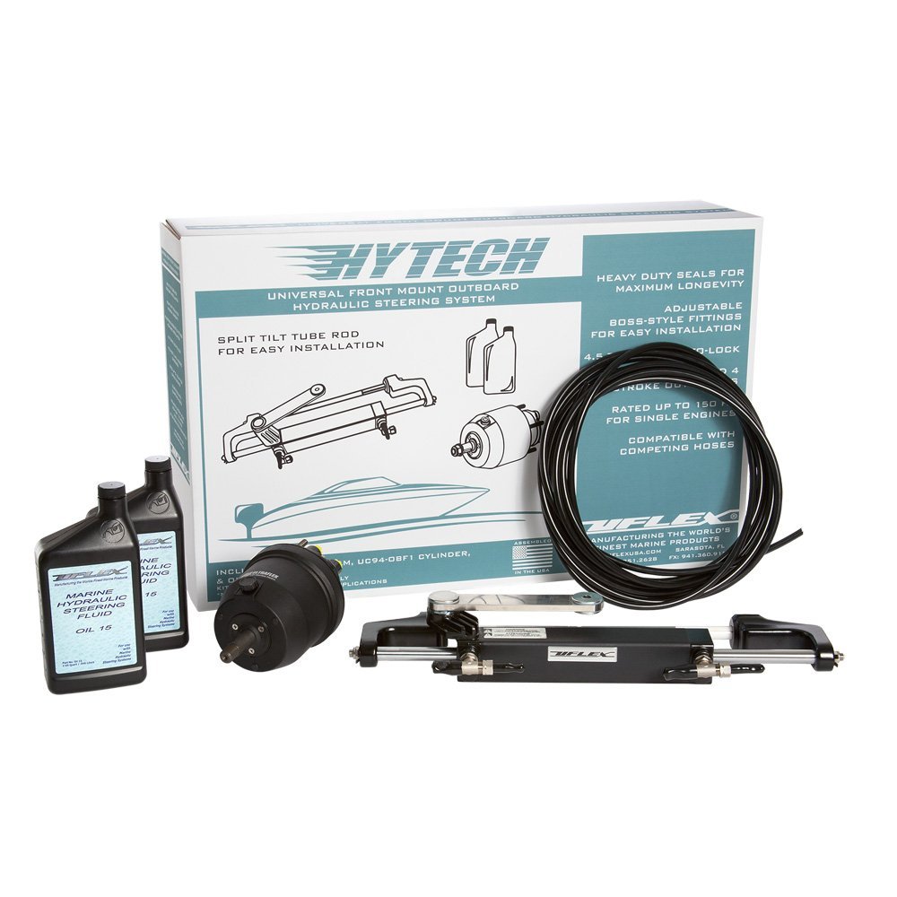 Uflex HYTECH1.1 Boat Hydraulic Steering KIT Helm-Cylinder-Tubing-Fluid 175HPmax