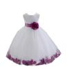 ekidsbridal Wedding Pageant Flower Petals Girl Dress with Bow Tie Sash 302a 6 view 2