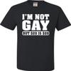 Go All Out X-Large Black Adult I'm Not Gay But $20 is $20 Funny T-Shirt view 1
