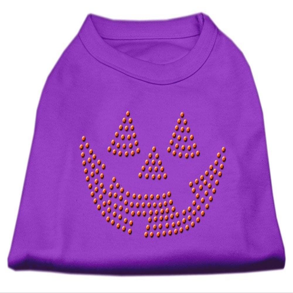 Jack O Lantern Rhinestone Shirts Purple M 12