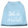 Black Cats are Bad Luck Screen Print Shirt Baby Blue XXL 18 view 1