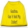 Can't Hold My Licker Screenprint Dog Shirt Yellow XXXL (20) view 1