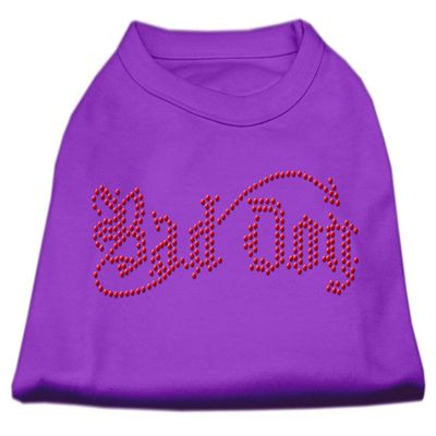 Bad Dog Rhinestone Shirts Purple M 12