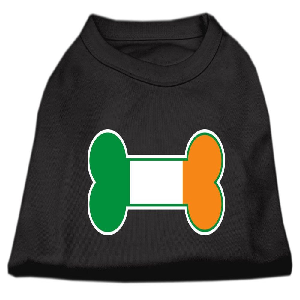 Bone Flag Ireland Design Print Dog Shirt Black XXXL (20)