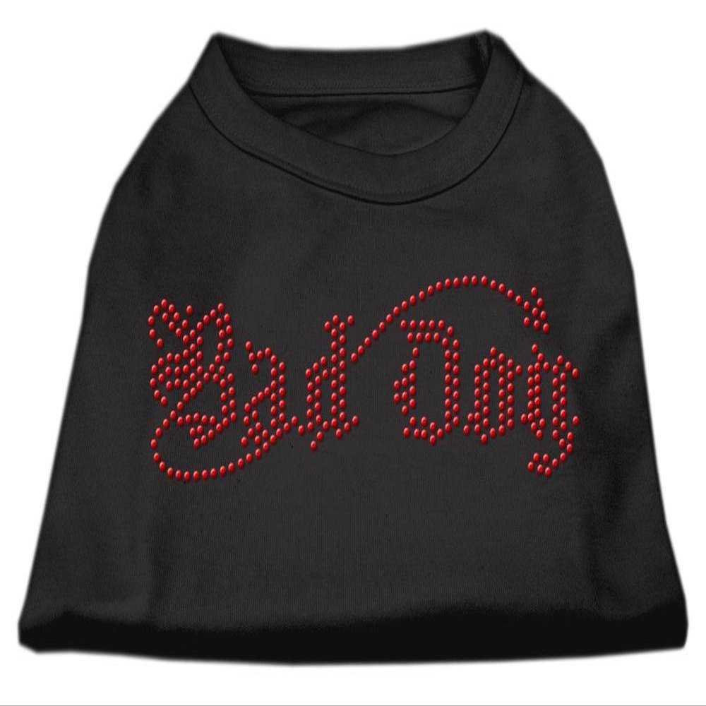 Bad Dog Rhinestone Shirts Black M 12
