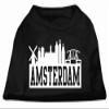 Amsterdam Skyline Screen Print Dog Shirt Black XXL (18) view 1