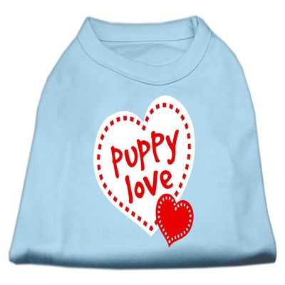Mirage Pet Products Puppy Love Screen Print Shirt Baby Blue Lg (14)