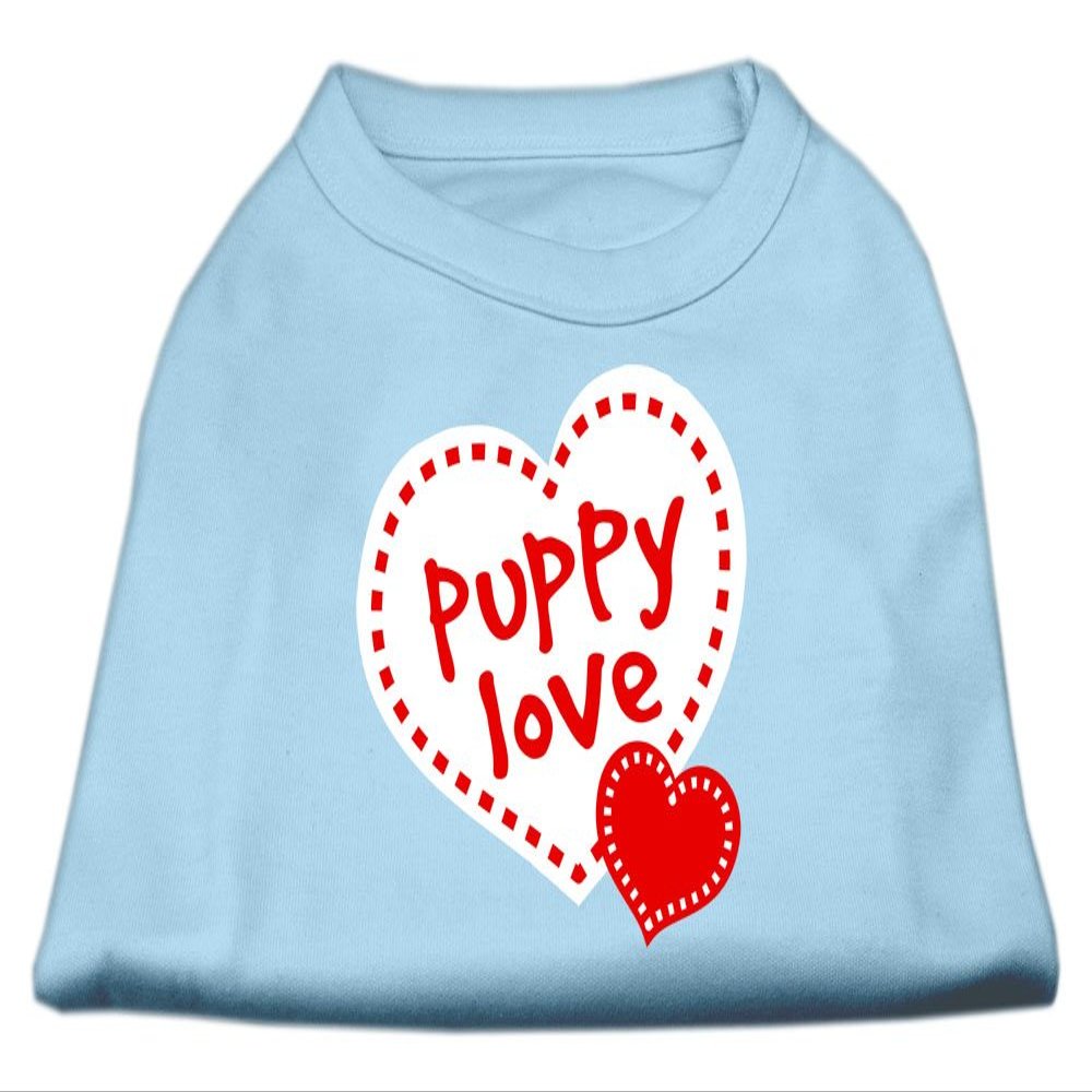 Mirage Pet Products Puppy Love Screen Print Shirt Baby Blue Lg (14)