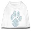Blue Paw Rhinestud Shirt White XS (8) view 1