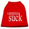Vampires Suck Screen Print Shirt Red XXL (18) view 1