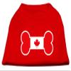 Bone Shaped Canadian Flag Screen Print Shirts Red XL 16 view 1