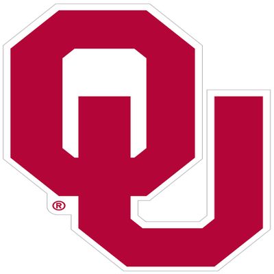 NCAA Siskiyou Sports Fan Shop Oklahoma Sooners Logo Magnets 8 inch sheet Team Color