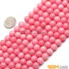 8mm Round Gemstone Pink Jade Beads Strand 15 Inches Jewelry Making Beads view 2