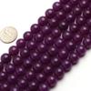 10mm Round Gemstone Purple Jade Beads Strand 15 Inches Jewelry Making Beads view 1