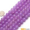 10mm Round Gemstone Light Purple Jade Beads Strand 15 Inches Jewelry Making Beads view 2