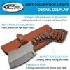 SANZ Damascus Hunting Knife 6.25 Inch - Small Cleaver Knife with Pakkawood Handle, Full Tang Blade & Sheath for Hunting, Camping & Outdoor uses for Men view 2