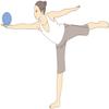 Hata Kogyo YK632 Yoga Ball, 5.9 inches (15 cm) view 3