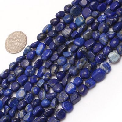 6x8mm Freeform Potato Shape Gemstone Lapis Lazuli Beads Strand 15 Inches Jewelry Making Beads