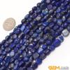 6x8mm Freeform Potato Shape Gemstone Lapis Lazuli Beads Strand 15 Inches Jewelry Making Beads view 2