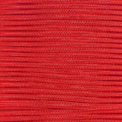 550lb 7-Strand Parachute Cord - Available in 10, 25, 50, 100, 250, 1,000 Foot Selections in Solid Colors (Red, 1000 Feet)